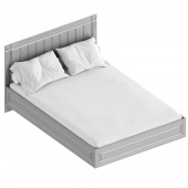 Кровать "Вита" 1,4 (серый) | каркас